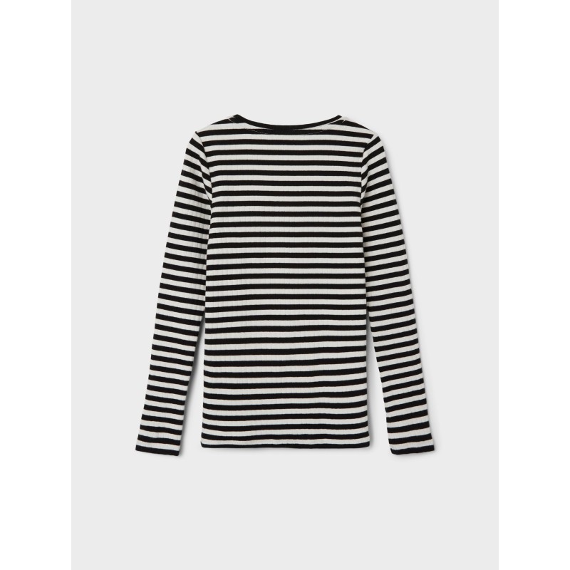 NAME IT KIDS pige - Suraja x-slim langærmet bluse - Sort
