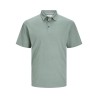JACK & JONES Soft Hør Blend S/S Polo - Lily Pad