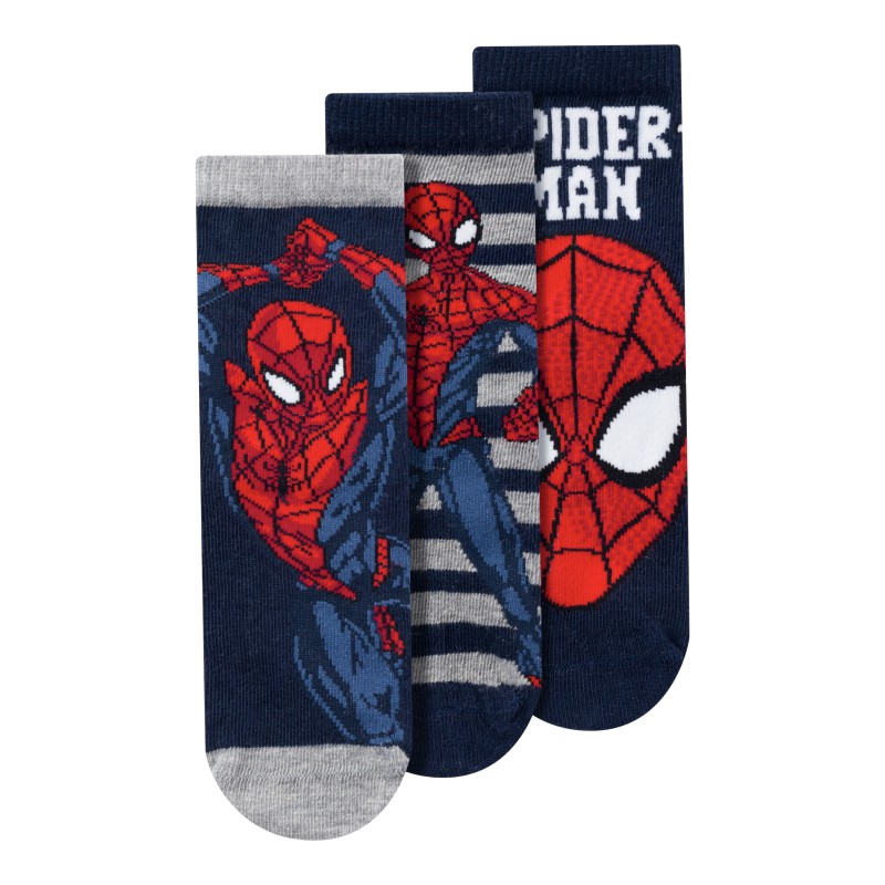 NAME IT Mini Netin Spiderman 3-pak Strømper - Dark Sapphire