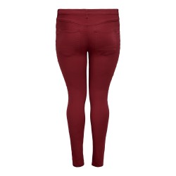 ONLY CARMAKOMA Push-up Jeans - Merlot