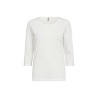 SOYACONCEPT Basis 3/4 T-shirt - Hvid