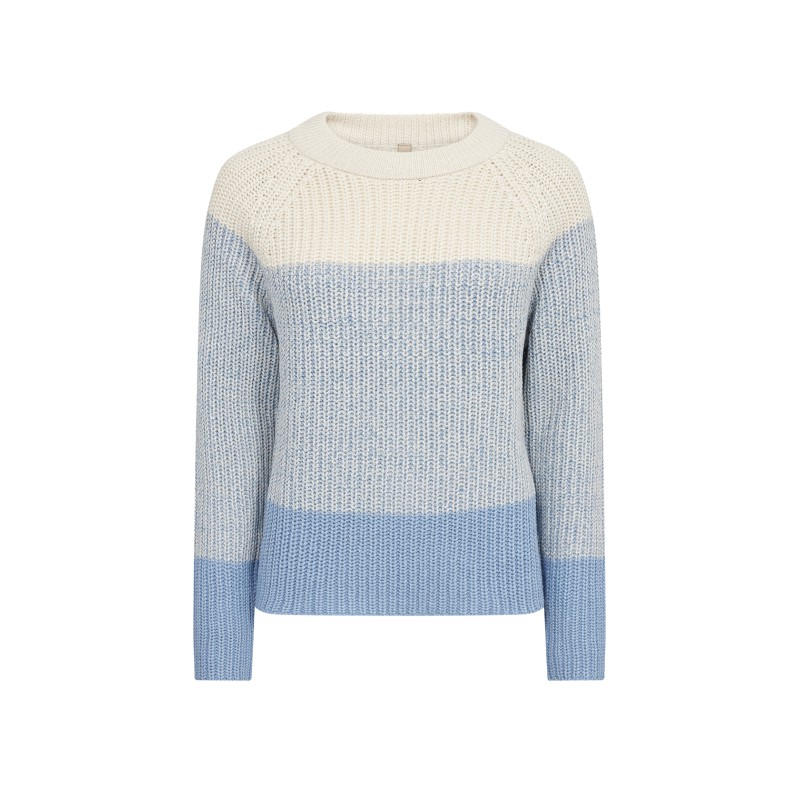 SOYA CONCEPT Remone Stribet Pullover - Blå Melange