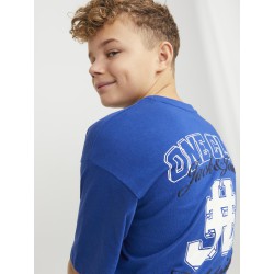 JACK & JONES JUNIOR Jorcole Back Print Tee Kortærmet Volume Junior - Mazarine Blue