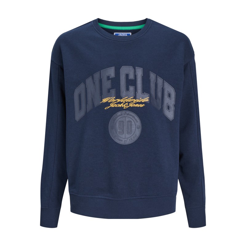 JACK & JONES JUNIOR Jorcole Volume Sweat Crew Neck Junior - Navy Blazer