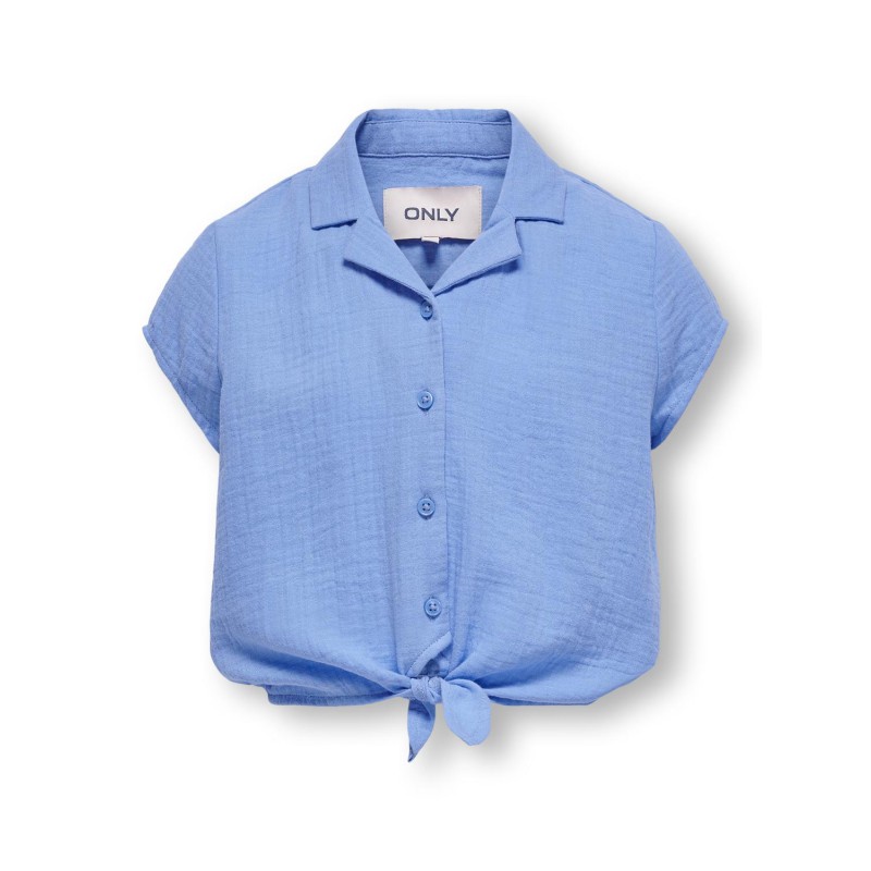 KIDS ONLY Thyra Capsleeve Knot Shirt Vævet - Blissful Blue