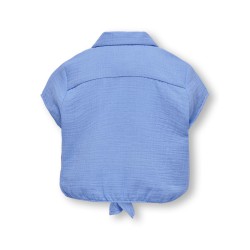 KIDS ONLY Thyra Capsleeve Knot Shirt Vævet - Blissful Blue
