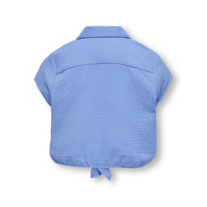KIDS ONLY Thyra Capsleeve Knot Shirt Vævet - Blissful Blue