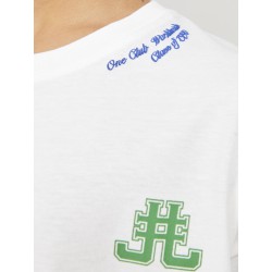 JACK & JONES Junior Cole Back Print T-shirt - Cloud Dancer