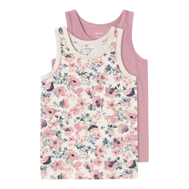 NAME IT Mini Tank Top 2-Pak - Nostalgia Rose