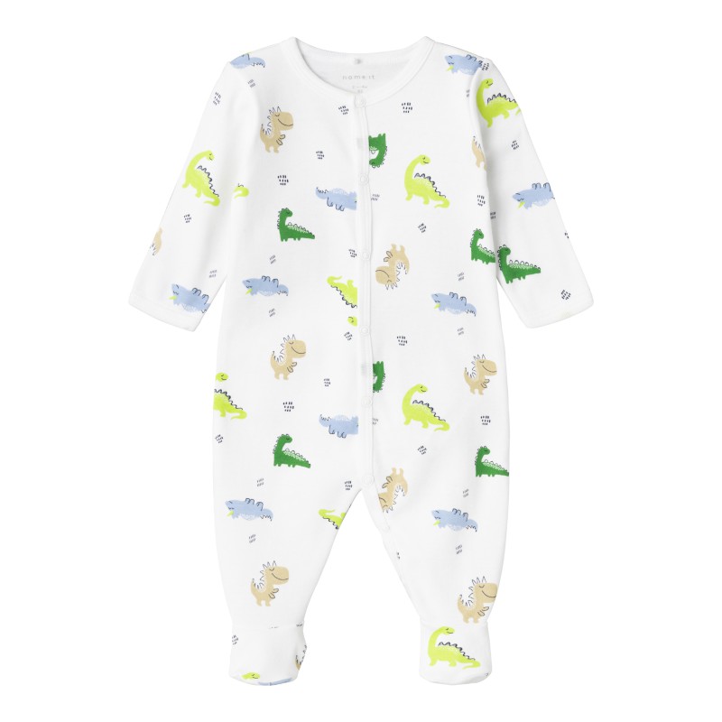 NAME IT Baby Dino Natdragt - Bright Hvid