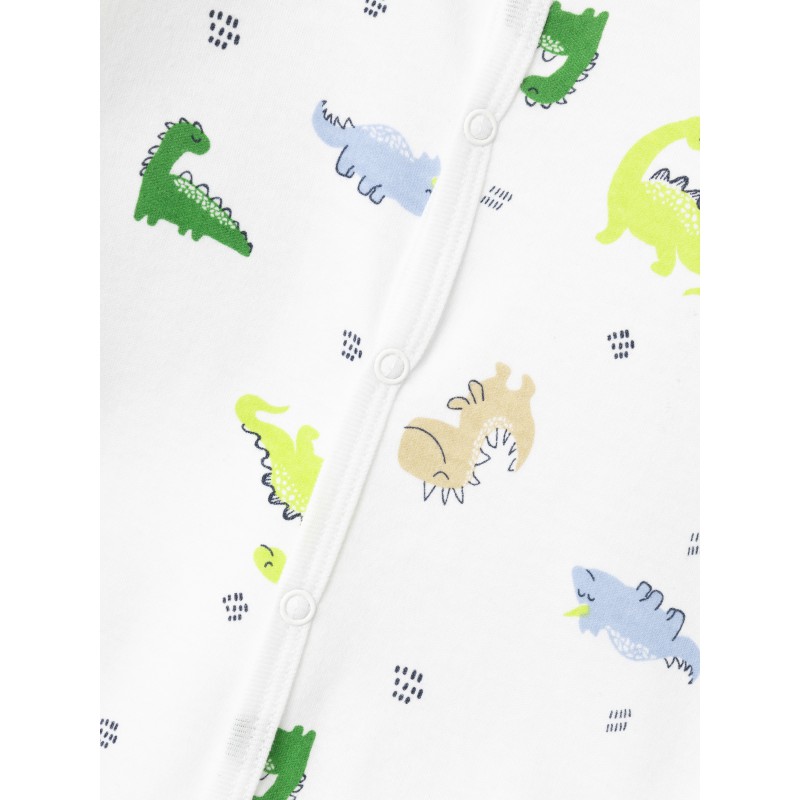 NAME IT Baby Dino Natdragt - Bright Hvid