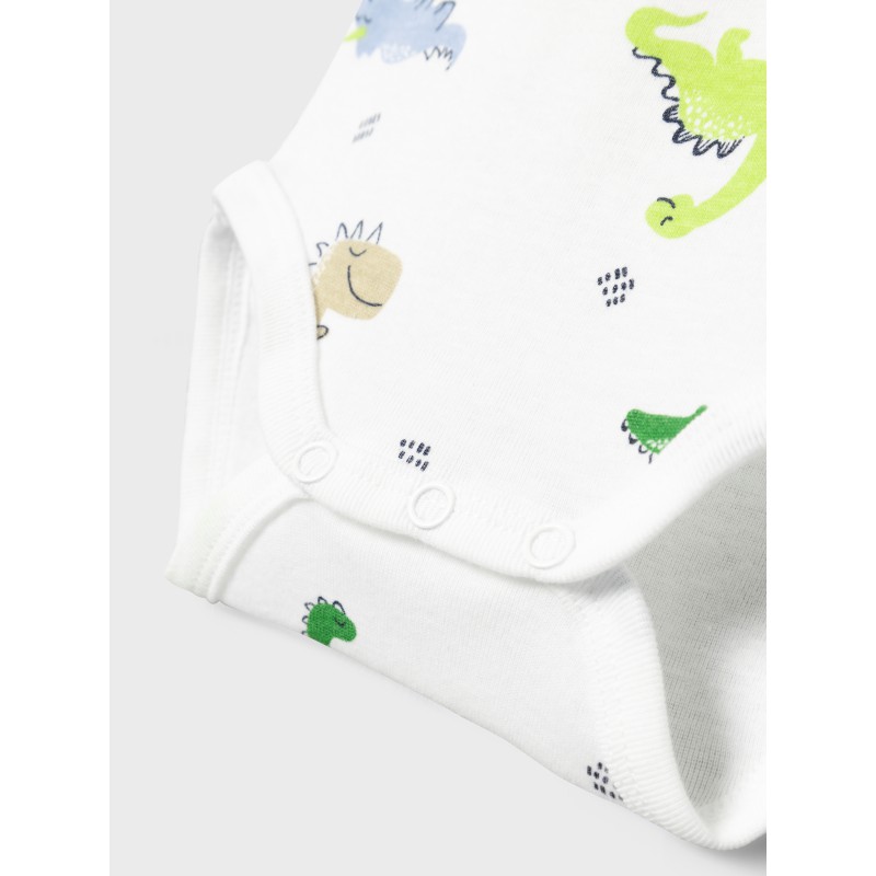 NAME IT Baby/Mini Dino S/S Body 2-Pak - Laurel Wreath