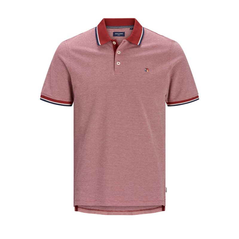 JACK & JONES Jprbluwin Polo Kortærmet  Pls - Red Dahlia