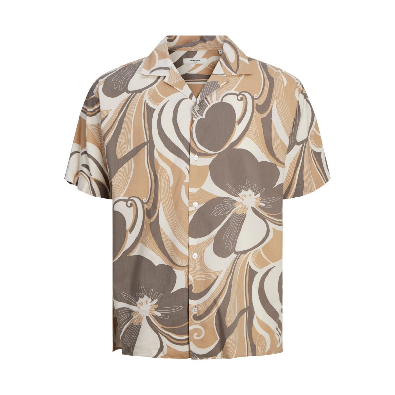 JACK & JONES Jprblapalma Resort Shirt S/S Pls - Travertine
