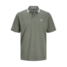 JACK & JONES Plus Hass S/S Logo Polo - Agave Green