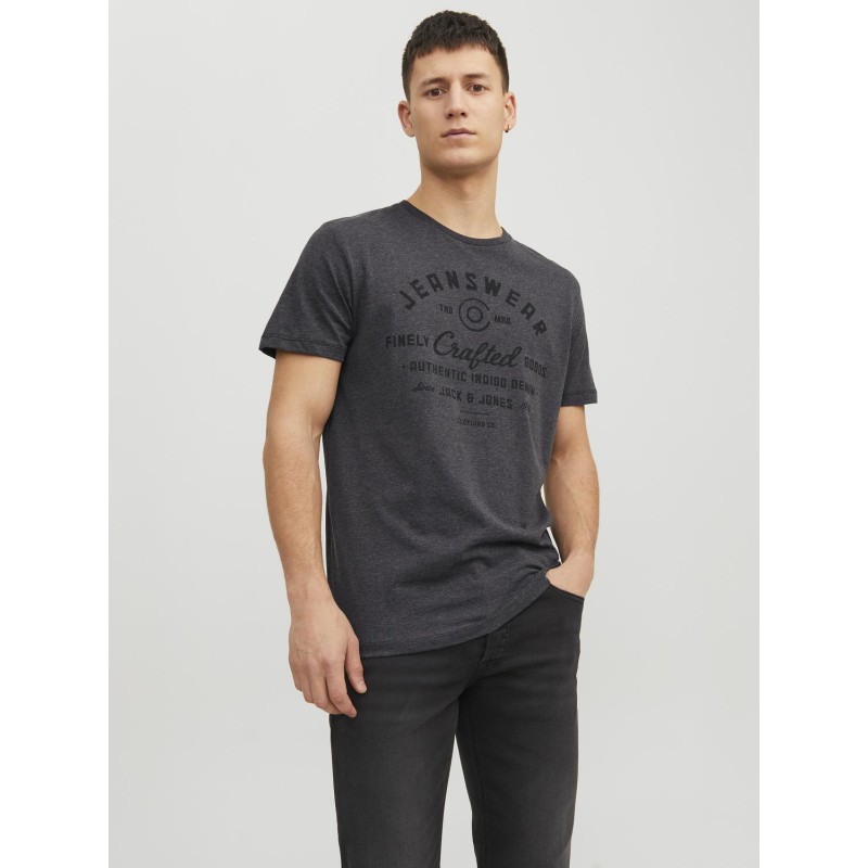 JACK & JONES Ejeans Tee Kortærmet O-Neck  23/24 - Dark Grey Melange