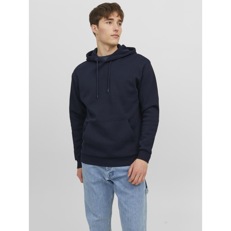 JACK & JONES Ebradley Sweat Hood - Navy Blazer