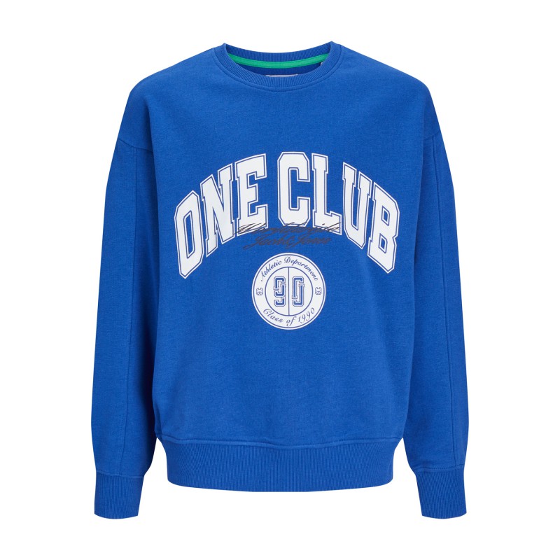 JACK & JONES JUNIOR Jorcole Volume Sweat Crew Neck Junior - Mazarine Blue