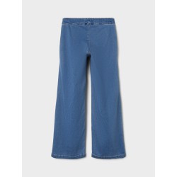 NAME IT KIDS pige - Salli Brede Jeans  - Light Blue Denim