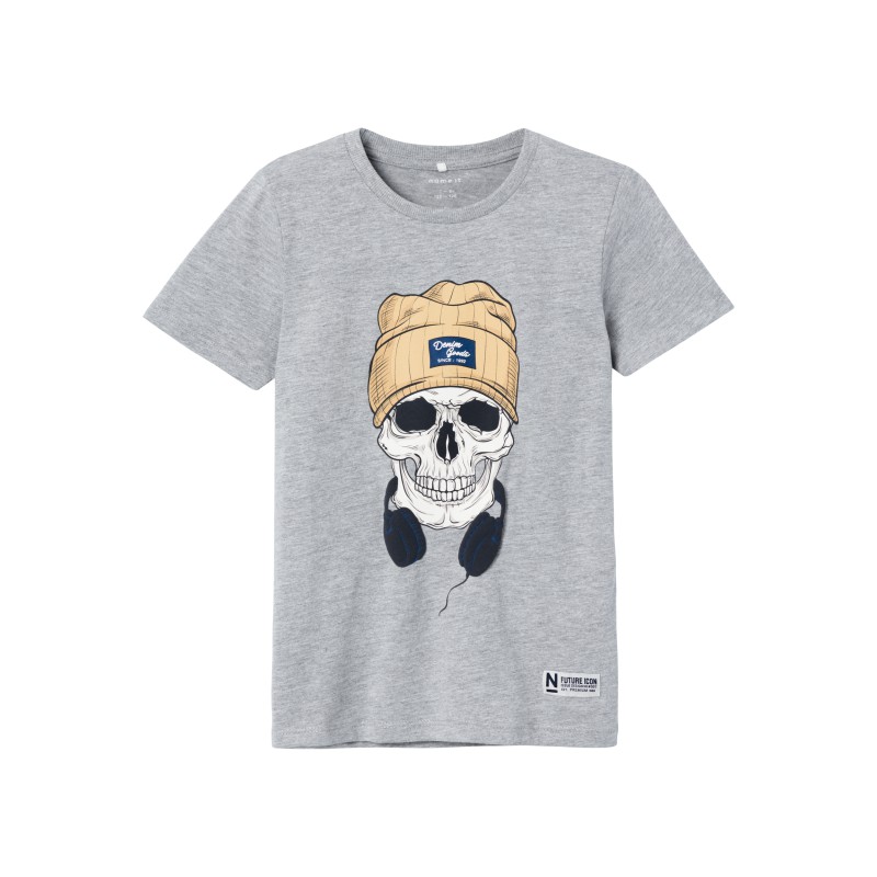 NAME IT Kids Balukas T-shirt - Grey Melange