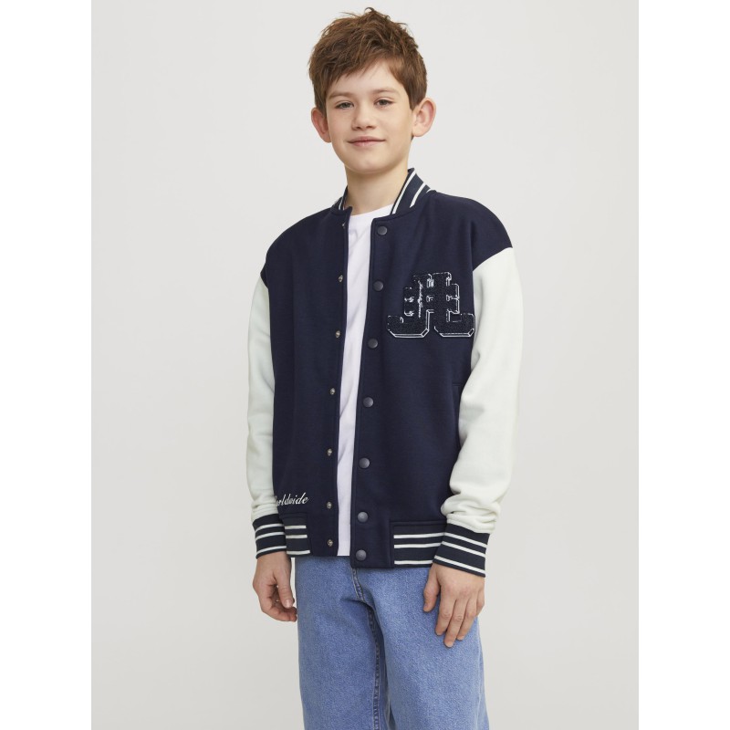 JACK & JONES Junior Universitet Sweat Cardigan - Navy Blazer