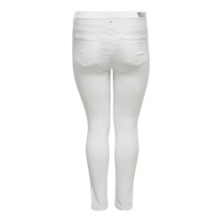 ONLY CARMAKOMA Augusta Højtaljede Skinny Jeans - Hvid