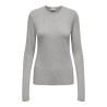 JDY Suma Uld L/S Bluse - Light Grey Melange