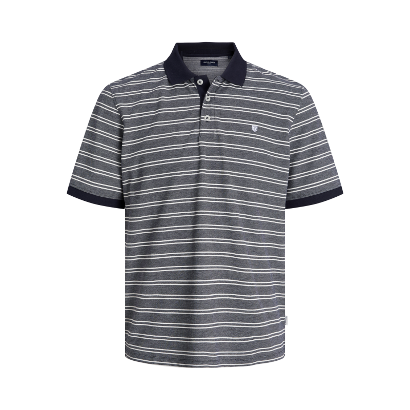 JACK & JONES Jprbluwin Polo Kortærmet Stripe - Night Sky