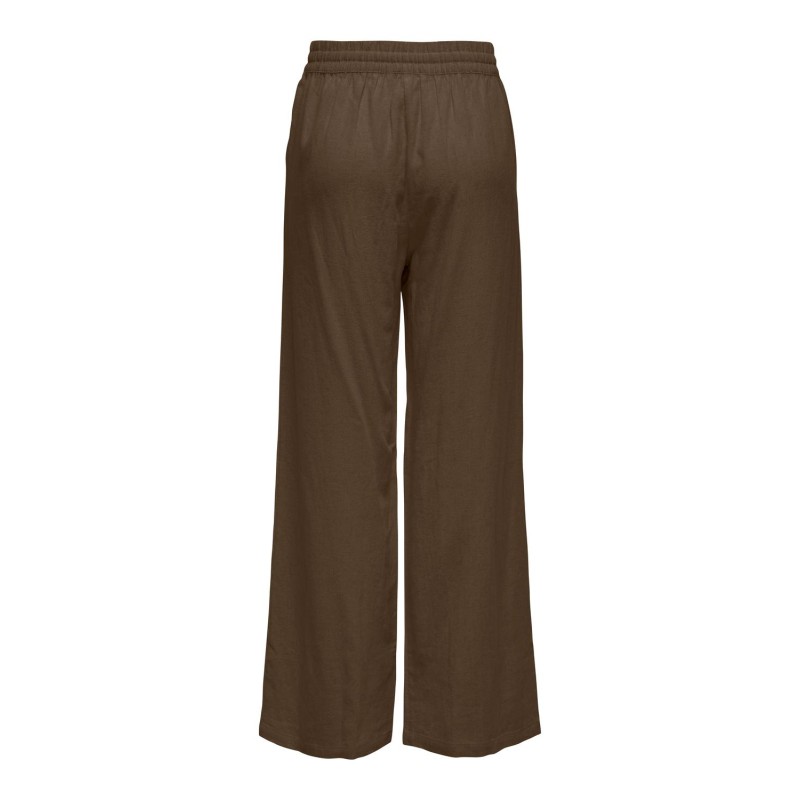 JDY Say Højtaljede Linen Brede Bukser Vævet - Carafe