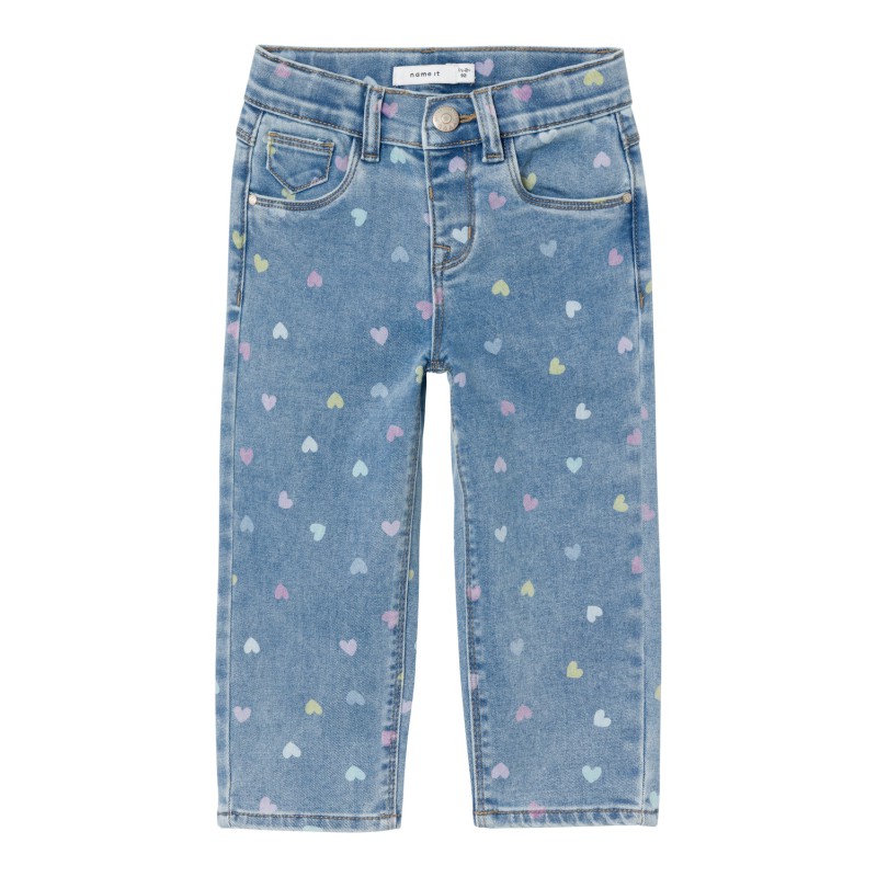 NAME IT Bella Mom Shaped Jeans 3555-On F - Medium Blue Denim