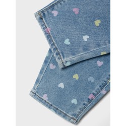 NAME IT Bella Mom Shaped Jeans 3555-On F - Medium Blue Denim