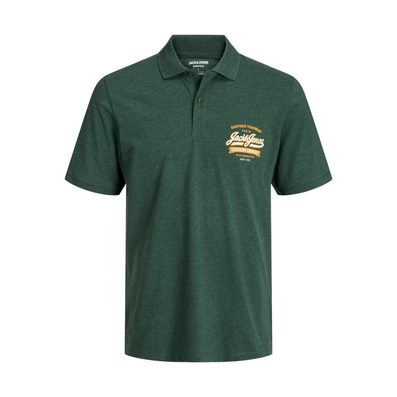 JACK & JONES Elogo Polo Kortærmet 2 Col Kortærmet24  Pls - Dark Green