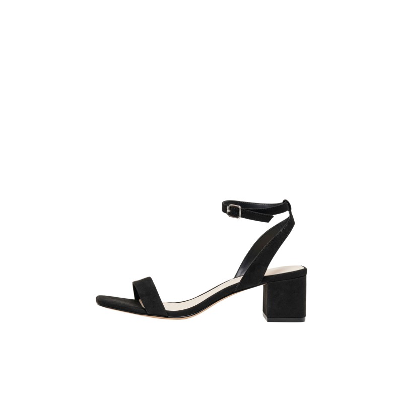 ONLY Hanna-1 Life Pu Heeled Sandal - Sort