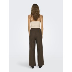 JDY Say HW Linen Wide Bukser - Carafe