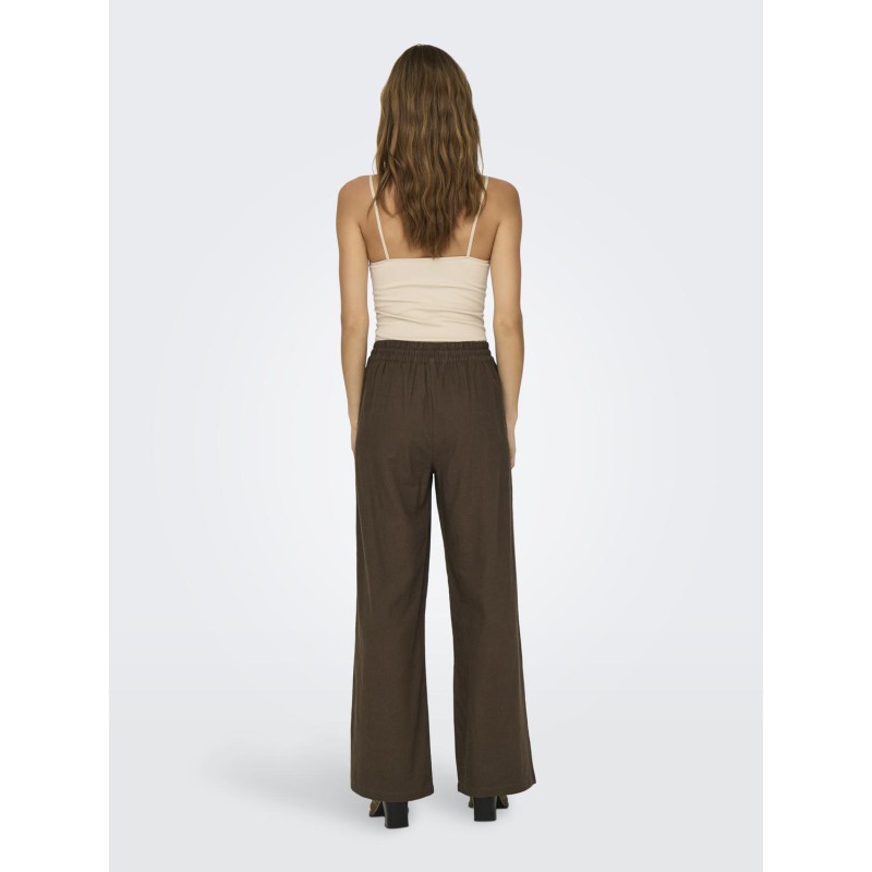 JDY Say HW Linen Wide Bukser - Carafe