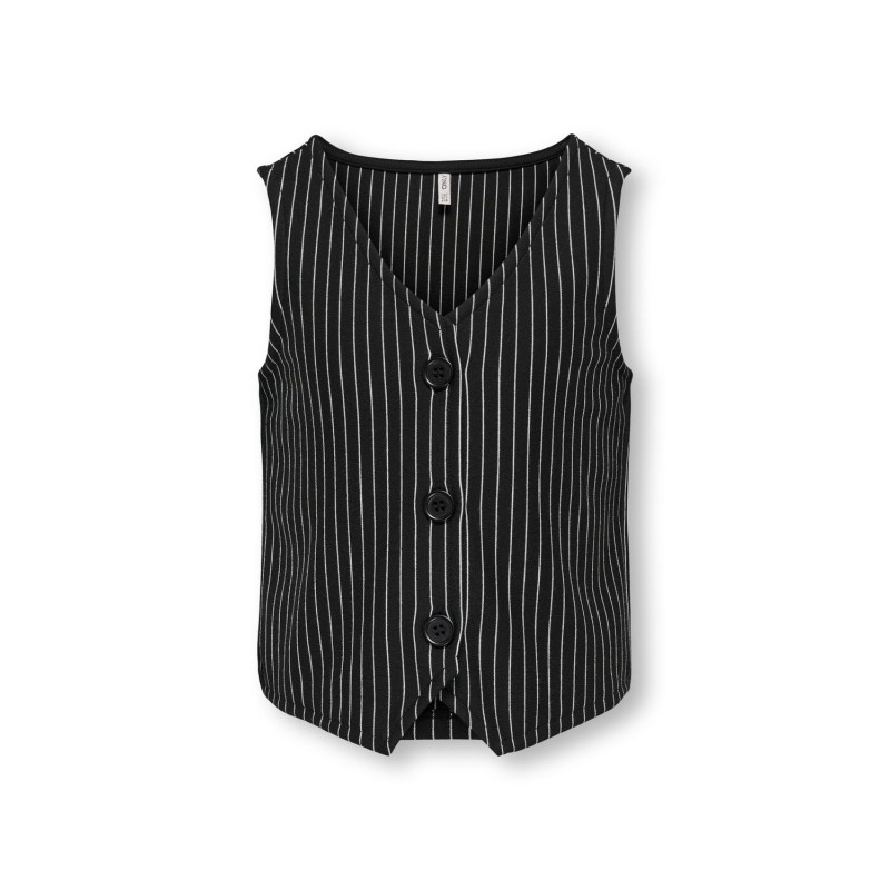 KIDS ONLY Blair S/L Vest Jrs - Sort