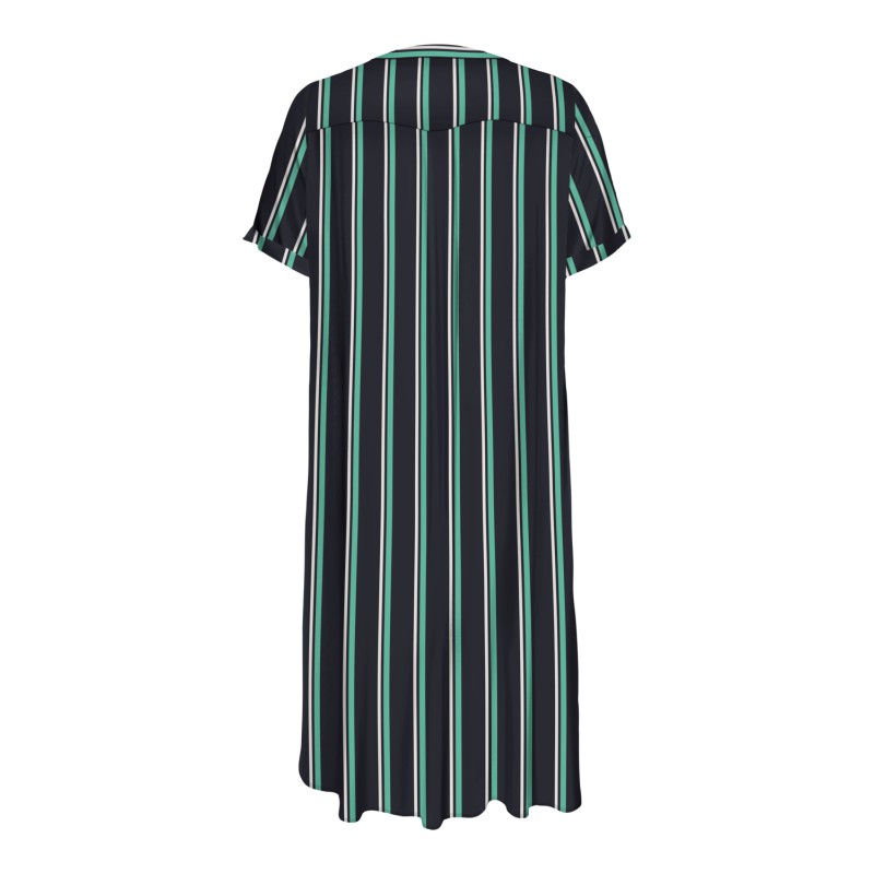 ONLY CARMAKOMA Baboost Life S/S Shirt Kjole Aop - Night Sky