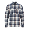 JACK & JONES Junior Darren Flannel Ternet Oversize Overskjorte - Navy Blazer