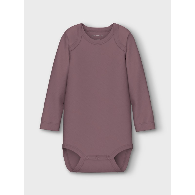 NAME IT Body 3P Langærmet Grape Flower - Grape Shake