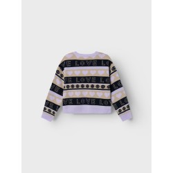 NAME IT Nkfdilippa Langærmet Kort Knit - Orchid Petal