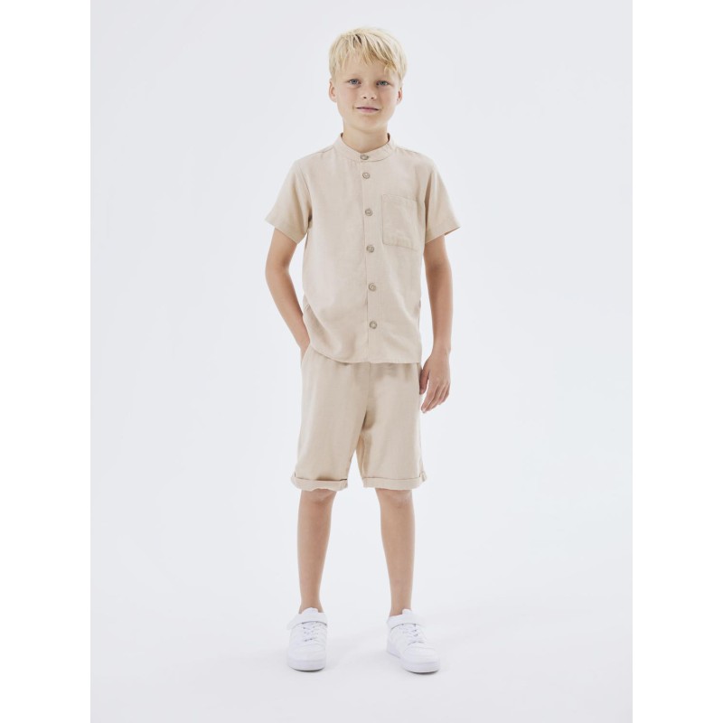 NAME IT Nkmfaher Kortærmet Shirt F - Humus