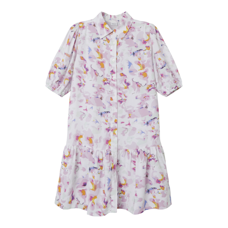 NAME IT Nkffalashion Kortærmet Kjole - Jet Stream