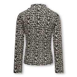 KIDS ONLY Migan Turtle Neck Top Aop Jrs - Pumice Stone