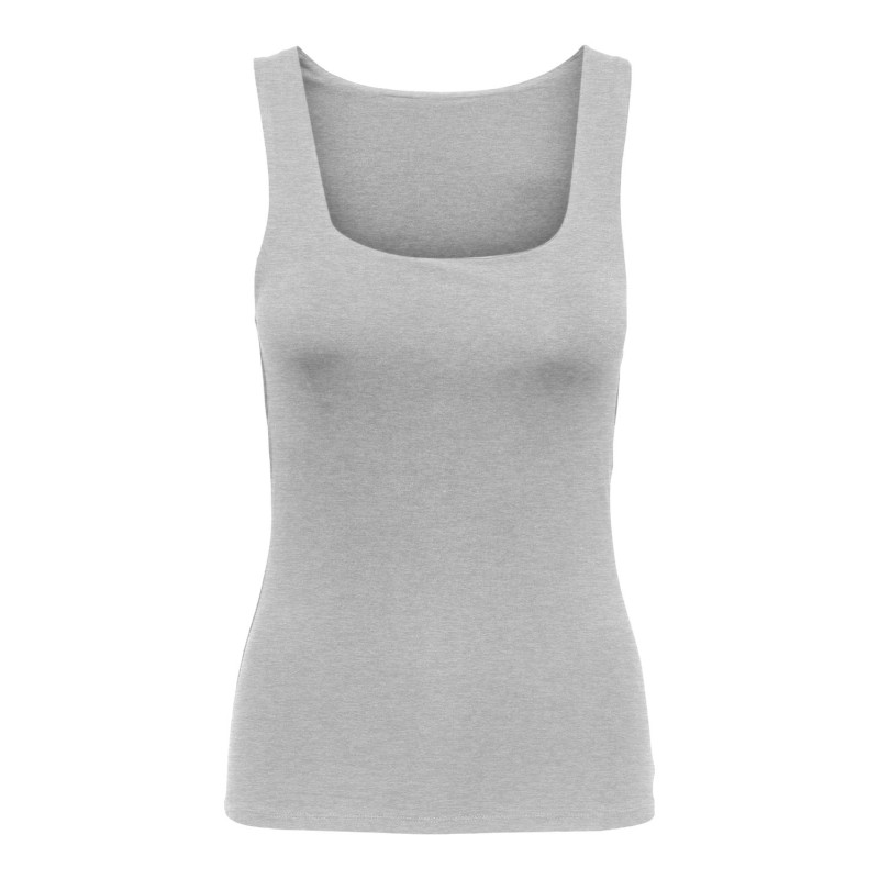 ONLY Felina S/L 2-Way Top Cs Jrs - Light Grey Melange