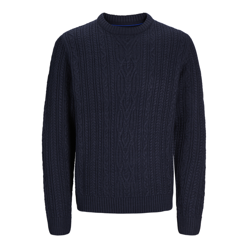 JACK & JONES Jprbludiogo Cable Knit Ln - Night Sky