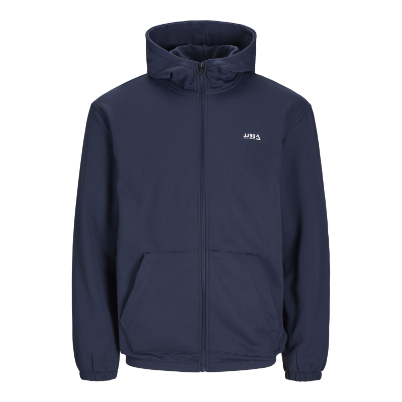JACK & JONES Jcobasic Zip Hood Sweat Pls - Navy Blazer JACK & JONES Jcobasic Zip Hood Sweat Pls - Navy Blazer