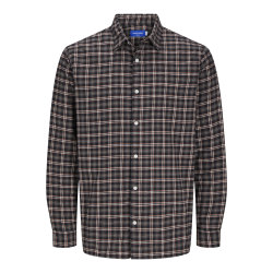 JACK & JONES Jorjoshua Flannel Check Shirt Langærmet Pls - Pavement