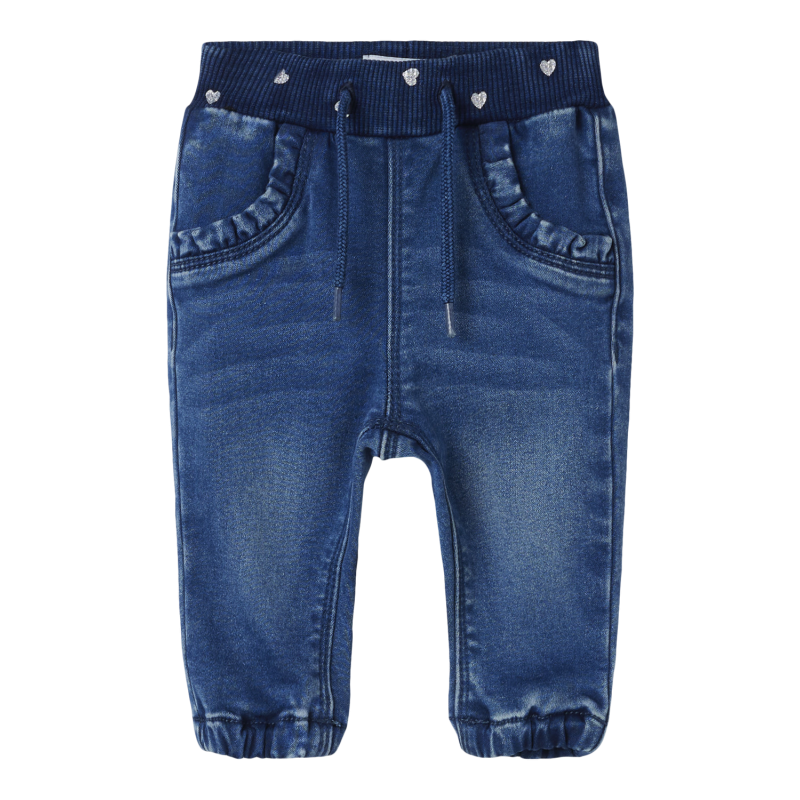 NAME IT Rose Reg R Fleece Jeans 5588-An N - Medium Blue Denim