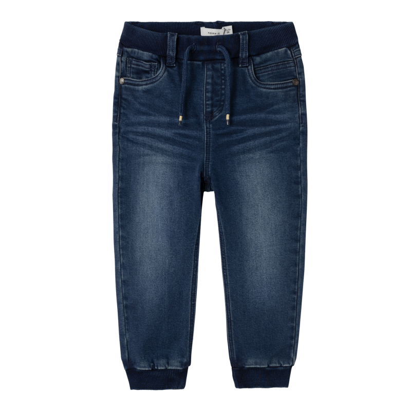 NAME IT Ben Baggy R Fleece Jeans 7330-An O - Dark Blue Denim