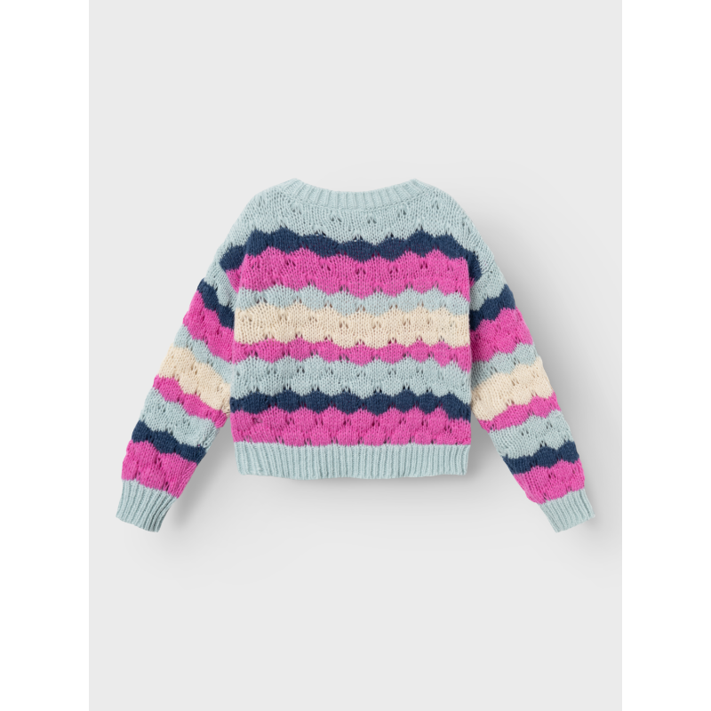 NAME IT Nkfnunna Langærmet Kort Knit - Phlox Pink